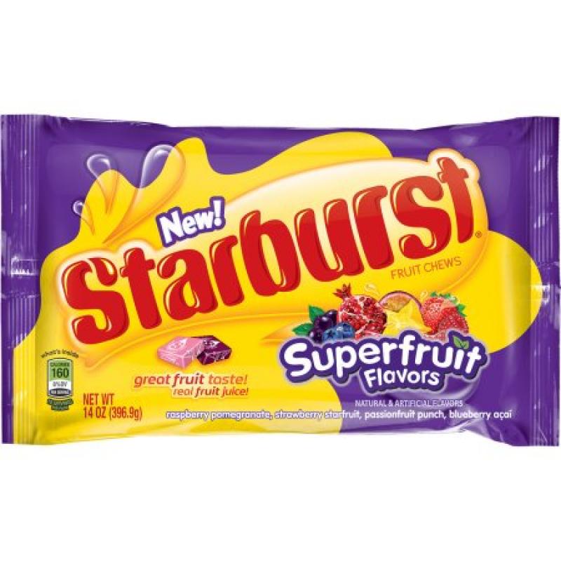 Starburst Superfruit Flavors Fruit Chews Candy Bag, 14 ounce