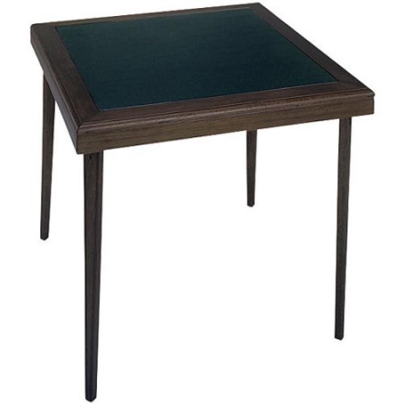 Cosco 32" Wood Folding Table, Espresso/Black