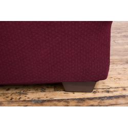 Amalio Collection Deluxe Strapless Slipcover. Form Fit, Slip Resistant, Stylish Furniture Shield / Protector Featuring Plush, Heavyweight Fabric. By Home Fashion Designs Brand. (Sofa, Bordeaux Red)