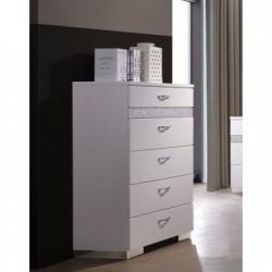 Acme Naima 6 Drawer Chest in White 25776