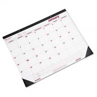 Brownline - DuraFlex WeBrownline - Desk Pad/Wall Calendar, Chipboard, 22 x 17 - 2016 ekly Planner, 8-1/2 x 11, Black - 2016