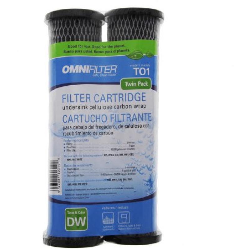 TO1DS OmniFilter Replacement Whole House Water Filter Cartridge, 2pk