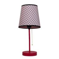 Limelights Pink and Black Polka Dot Fun Prints Table Lamp
