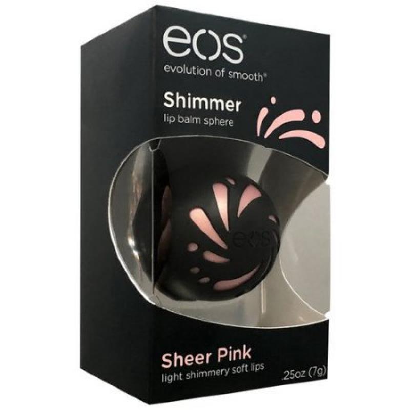 eos Shimmer Lip Balm Sphere, Sheer Pink, 0.25 oz