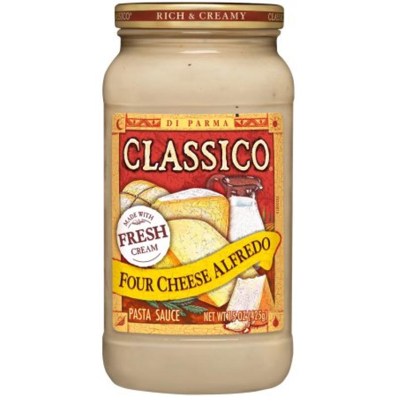 Classico Alfredo Pasta Sauce, Four Cheese, 15 Oz