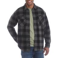 Wrangler Big Men&#039;s Long Sleeve Plaid Wicking Fleece Shirt