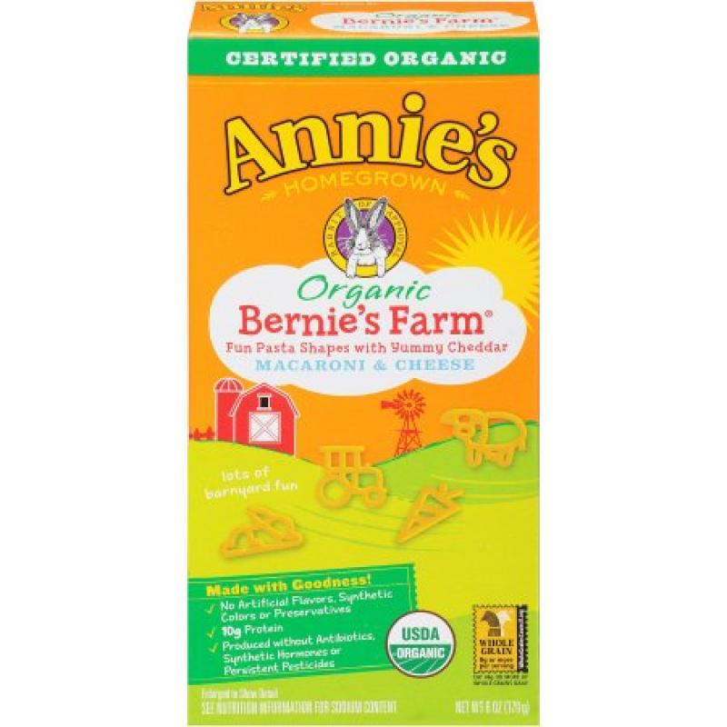Annie&#039;s Homegrown Organic Bernie&#039;s Farm Macaroni & Cheese 6 oz