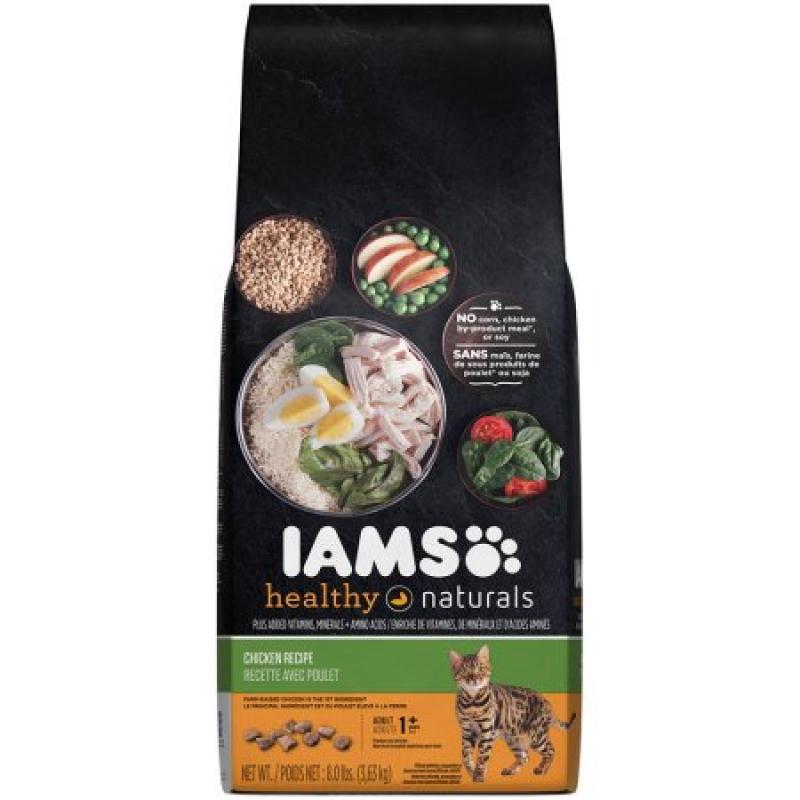 IAMS Healthy Naturals Chicken Recipe Dry Cat Food 8 Pounds