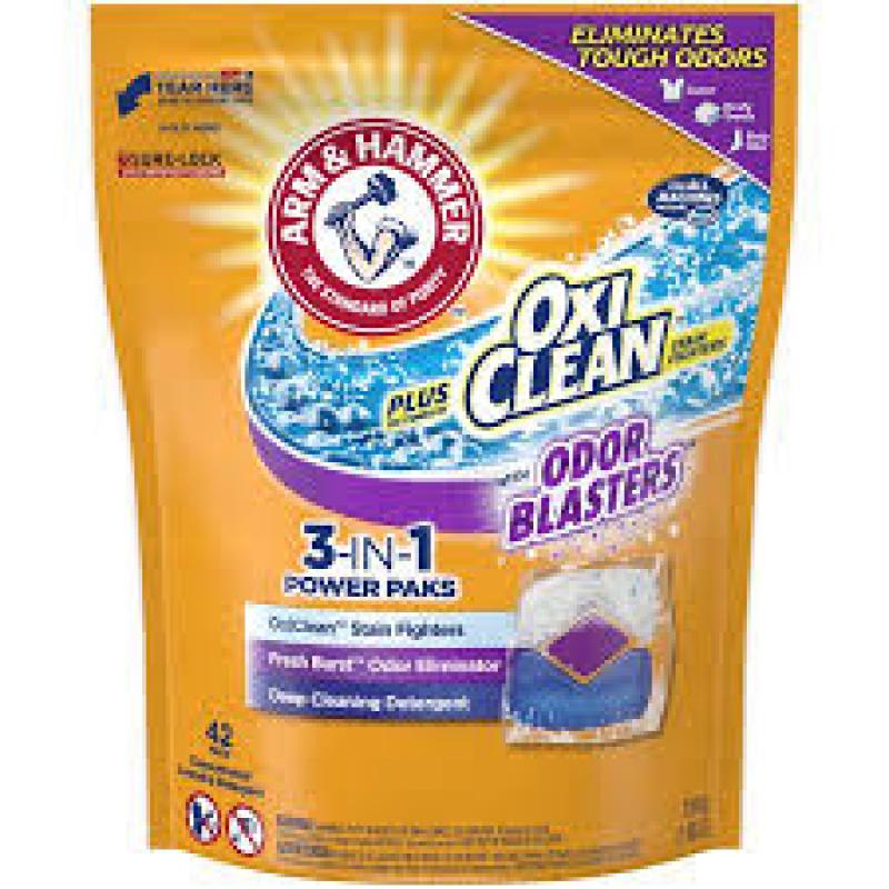ARM & HAMMER plus OxiClean 3-IN-1 w/Odor Blasters - 42ct