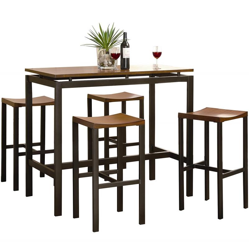 Coaster Home Furnishings 150097 5-Piece Casual Dining Room Set, Black